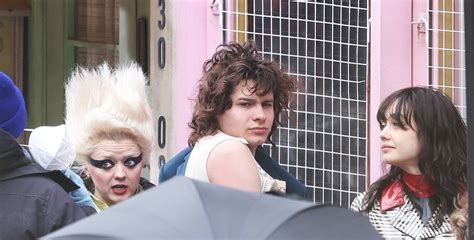 Maisie Williams - On the set of Sex Pistols movie in London-01 | GotCeleb