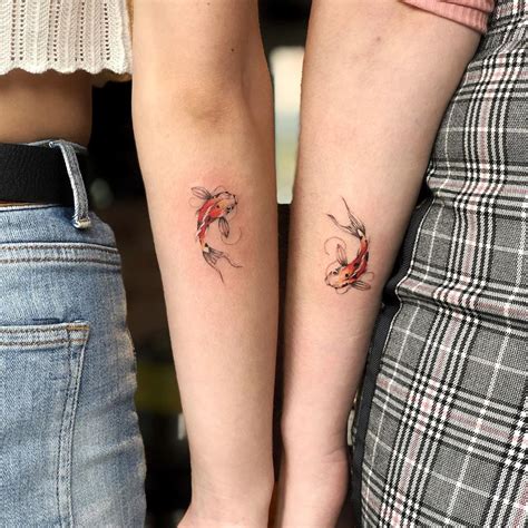 Cute matching koi! @goodtattoostudio . . . . . #tattoo #tattoos #tatts ...