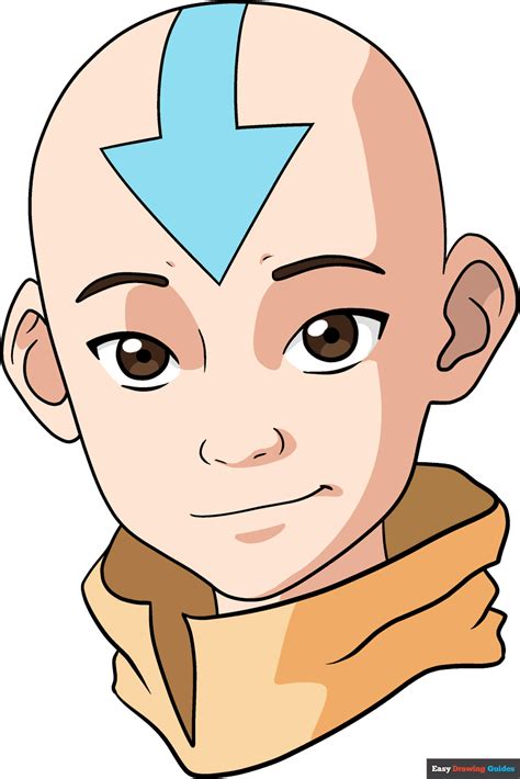 How to Draw Aang from Avatar: The Last Airbender - Really Easy Drawing ...