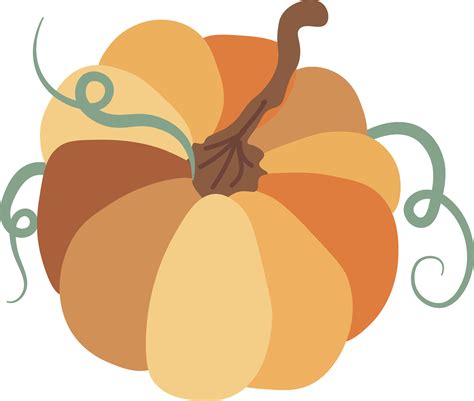 Autumn Pumpkin isolated Vector illustration on white background ...