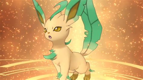 Pokemon Masters EX: Eevee Evolves Into Shiny Leafeon - YouTube