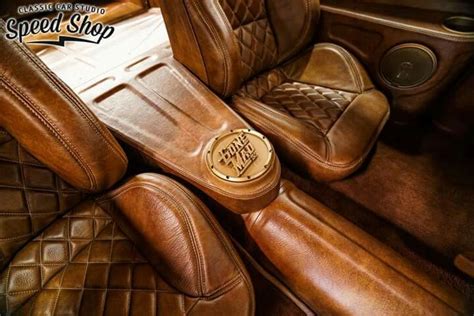 Tooled Leather Truck Seat Covers - Velcromag