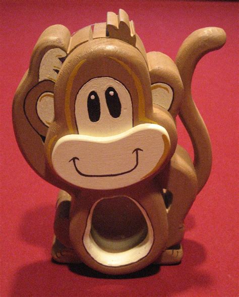 Monkey Bank Piggy Bank Diy, Wooden Piggy Bank, Wooden Animal Toys ...