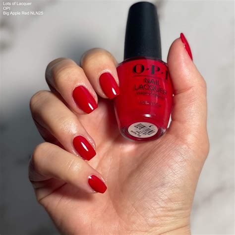 OPI Big Apple Red VS Cajun Shrimp — Lots of Lacquer