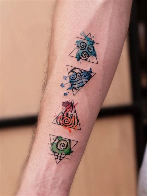 4 Elements Tattoo Triangle