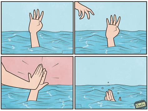 Meme Generator - High fiving drowning person - Newfa Stuff