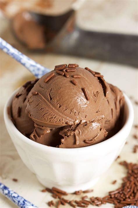 chocolate sorbet | Homemade chocolate ice cream, Chocolate ice cream ...