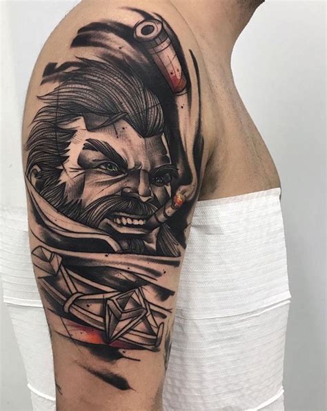 Graves tattoo by Gustavo Takazone Instagram: @gtakazone League of ...