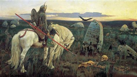 A Knight At the Crossroads, 1878 - Viktor Vasnetsov - WikiArt.org