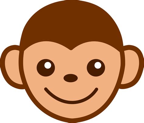 monkey face clipart - Clip Art Library