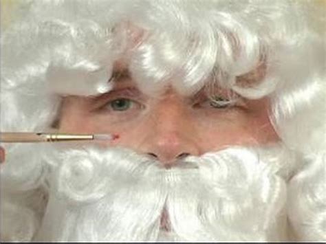 How to Make a Santa Claus Costume : How to Add Face Makeup to a Santa ...