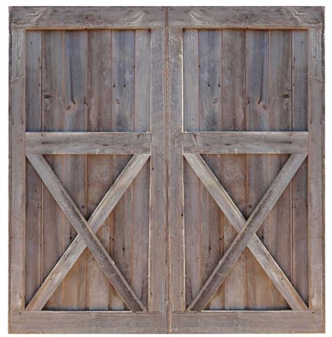 Barn Doors with Lower X Brace Made of Reclaimed Barn Wood - Whatman ...