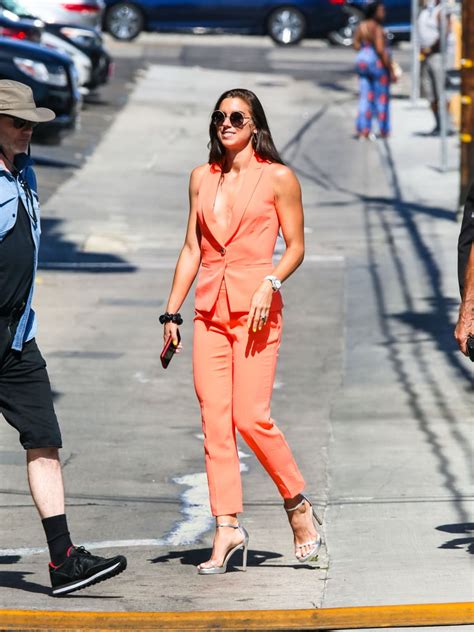 Alex Morgan's Orange Suit and Silver Heels July 2019 | POPSUGAR Fashion ...