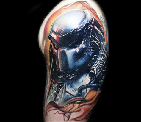 50 Predator Tattoo Designs For Men - Sci-Fi Ink Ideas