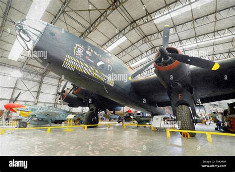 A reconstructed Handley Page Halifax Bomber Mk III at the Yorkshire Air ...