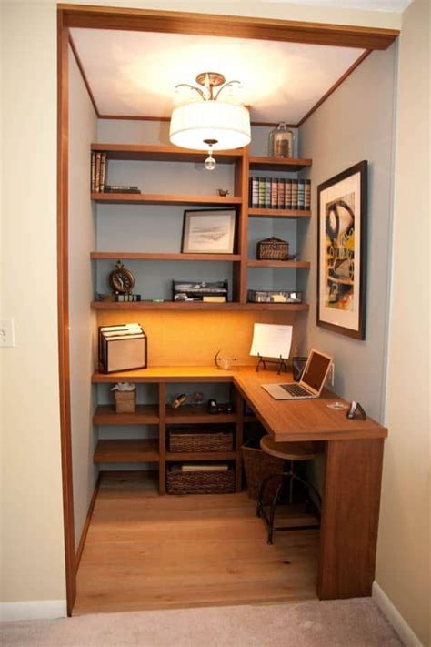 43 Tiny Office Space Ideas To Save Space And Work Efficiently | Tiny ...