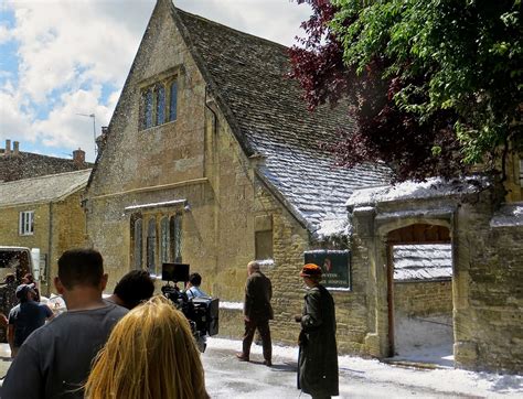 Curiouser and Curiouser: Filming a snow scene in Bampton for Downton Abbey