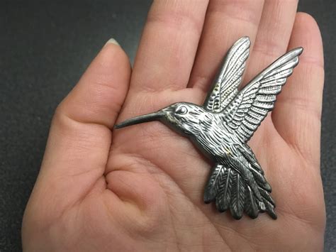 Small Metal Hummingbird 3D - Etsy