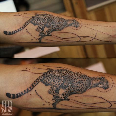 Cheetah Tattoo Sleeve