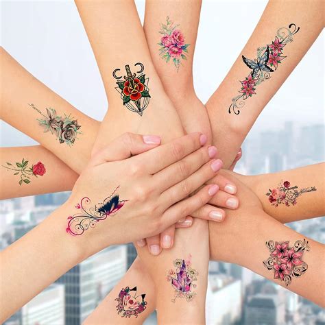 MECOLOUR Printable Temporary Tattoo Paper for Laser Printer - 10 Sheets