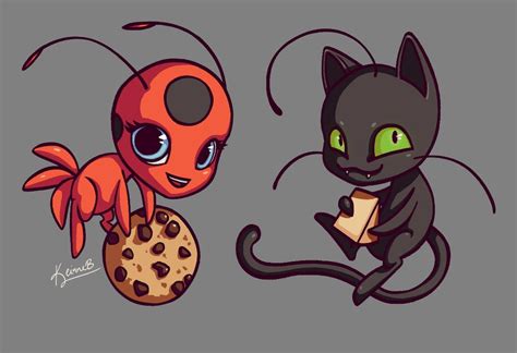 Tikki and Plagg by keinneb on DeviantArt