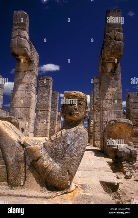 Temple of the Warriors, Chichen Itza Archaeological Site, Chichen Itza ...