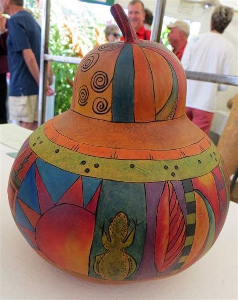 Calabash Gourd Art 2015 | Gourds crafts, Gourd art, Gourds birdhouse