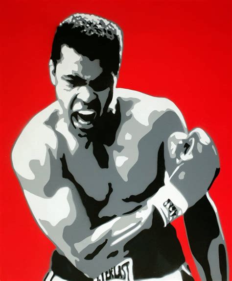 Muhammad Ali The Greatest Original Stencil Art | Etsy