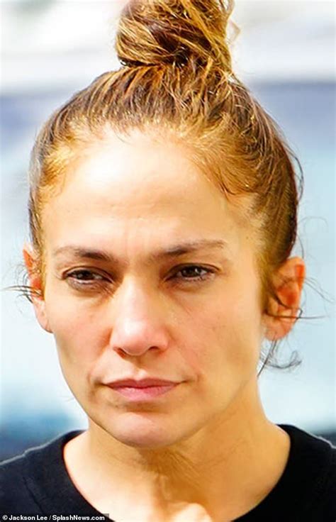 Jennifer Lopez, 50, shows off her good looks as she goes make-up free ...