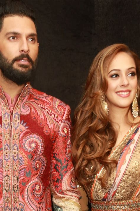 Check Out Hazel Keech and Yuvraj Singh's Reception Photos | Vogue India ...