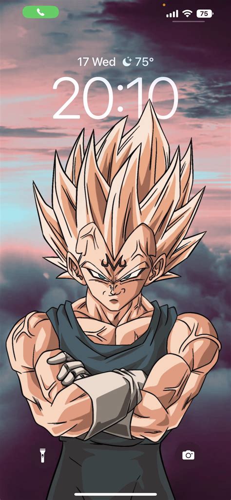 [OC] Vegeta iOS 16 wallpaper • Direct link in the comments : r/dbz