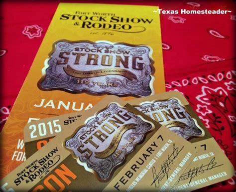 Ft Worth Stock Show Rodeo Tickets - ~Texas Homesteader~