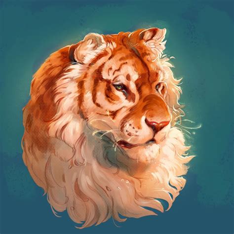 Golden tiger #bigcats #digitalart #tiger | Desene