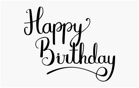 Fancy Happy Birthday Font, HD Png Download , Transparent Png Image ...