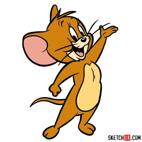 How to Draw Jerry from Tom and Jerry | Easy Step-by-Step Guide