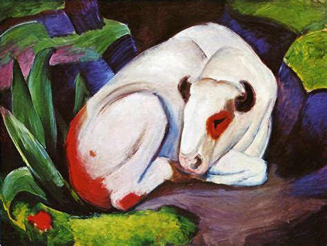 The Steer (The Bull), 1911 - Franz Marc - WikiArt.org