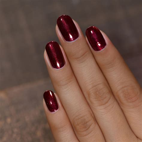 ILNP Dear Santa - Deep Burgundy Duochrome Nail Polish | Red sparkle ...