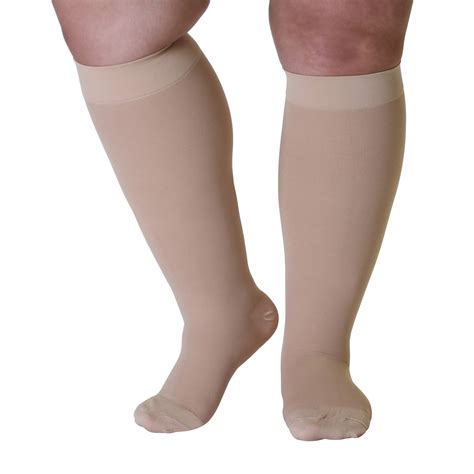 Buy Mojo Compression Socks 6XL Plus Size Beige for Lymphedema ...