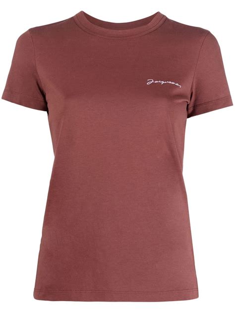 Jacquemus Logo Embroidered T-shirt - Farfetch