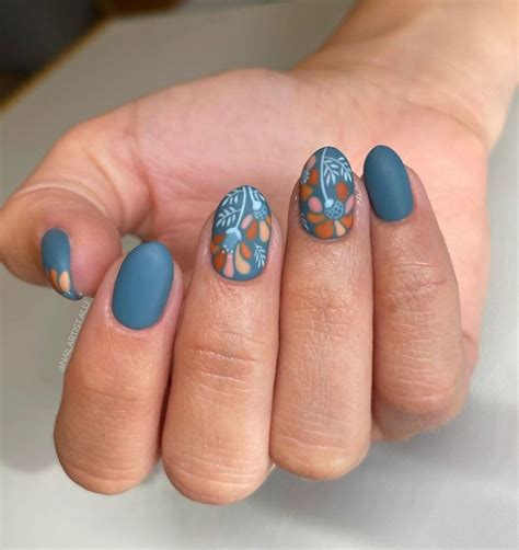 Short Matte Floral Nails Pictures, Photos, and Images for Facebook ...