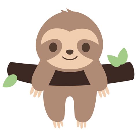 Hanging Sloth SVG | Cute Sloth Svg | Baby Sloth Svg Logo | Sloth Animal ...