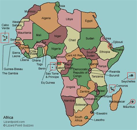 A Map Of Africa With Countries Labeled – Topographic Map of Usa with States