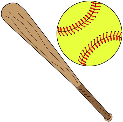 Softball Bat Clip Art Transparent