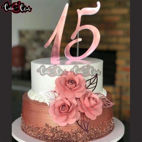 Pretty Cake For 15th Anniversary - Cake O Clock - Best Customize ...