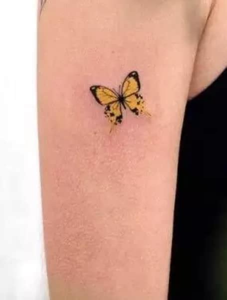 Top more than 74 small yellow butterfly tattoo - in.coedo.com.vn