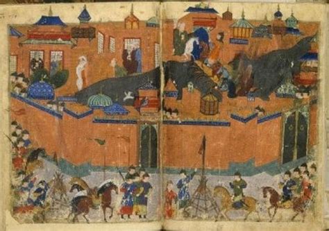 In 1258, Baghdad was destroyed by the Mongols. They threw so many of ...