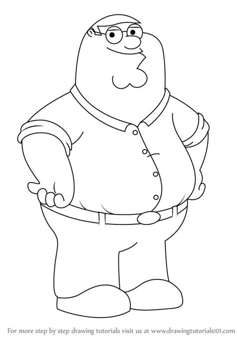 Learn How to Draw Peter Griffin from Family Guy (Family Guy) Step by ...