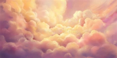 The Cloud Sea. Natural Sky Backdrop. Concept Art Stock Image - Image of ...