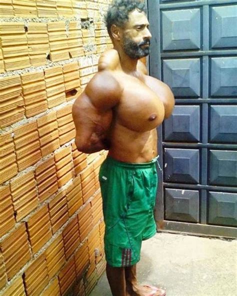 Bodybuilder dubbed The Monster injects himself with oil to boost 23 ...