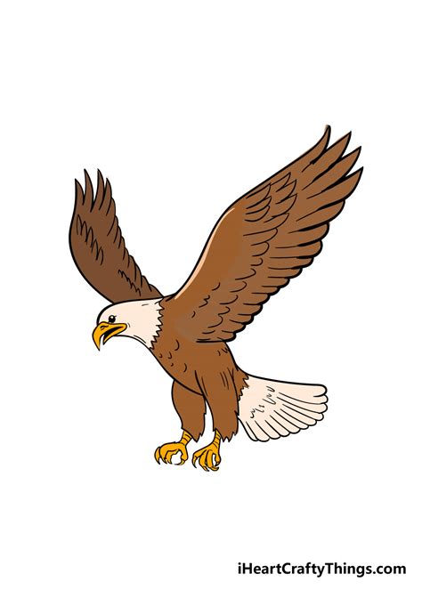 Eagle Drawing - How To Draw An Eagle Step By Step!